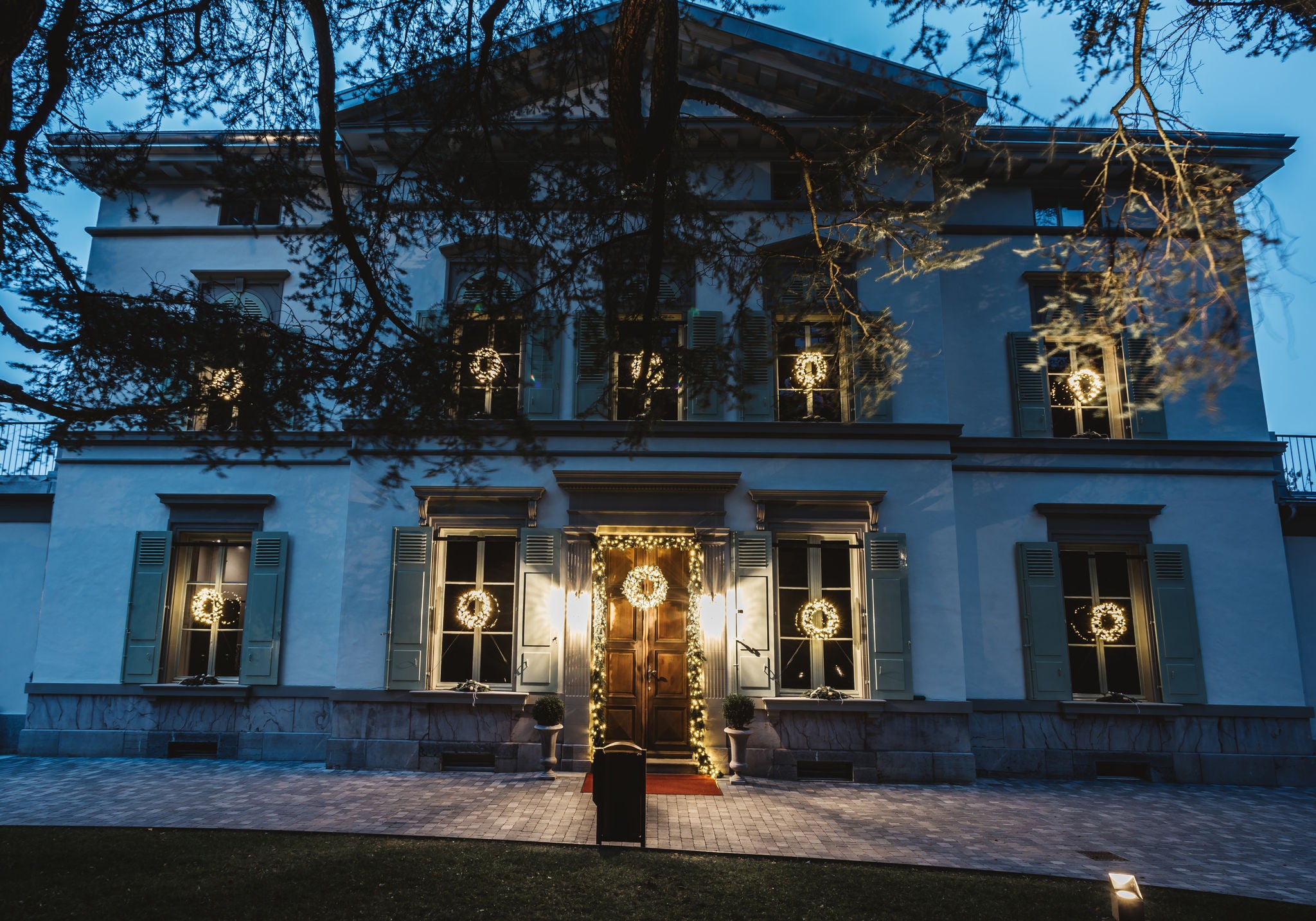 Le Manoir décoré pour Noël